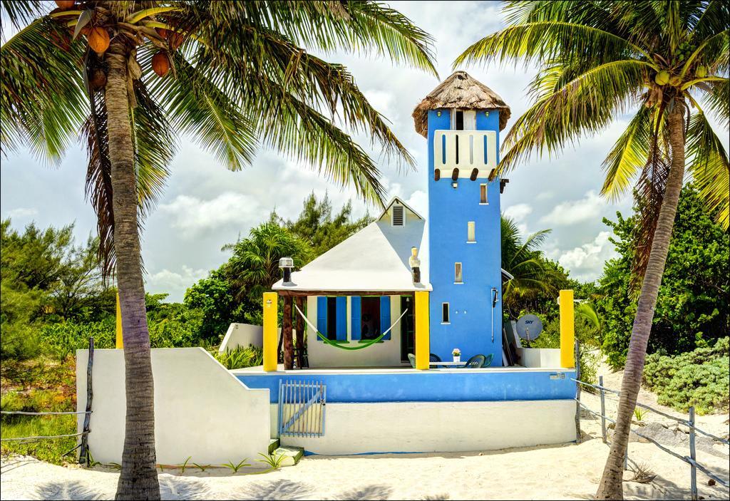 Beach Front House At Puerto Morelos Villa Exterior photo